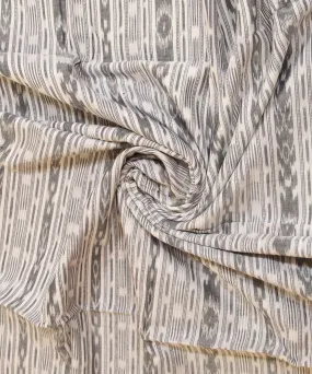 2.4 m offwhite grey handwoven nuapatna cotton dress material