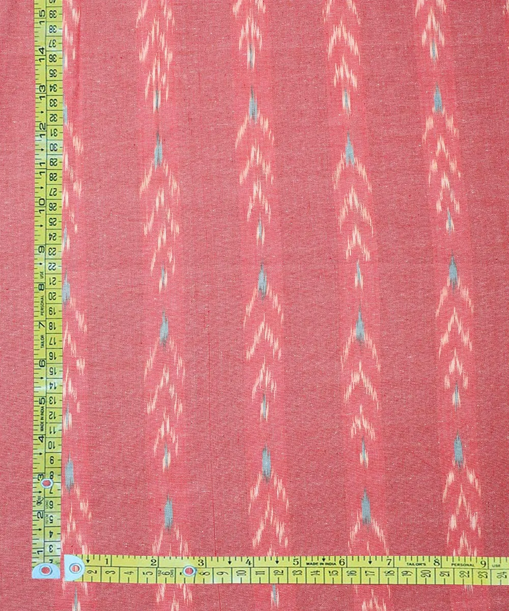 2.5 m Pink cotton handloom pochampally ikat fabric