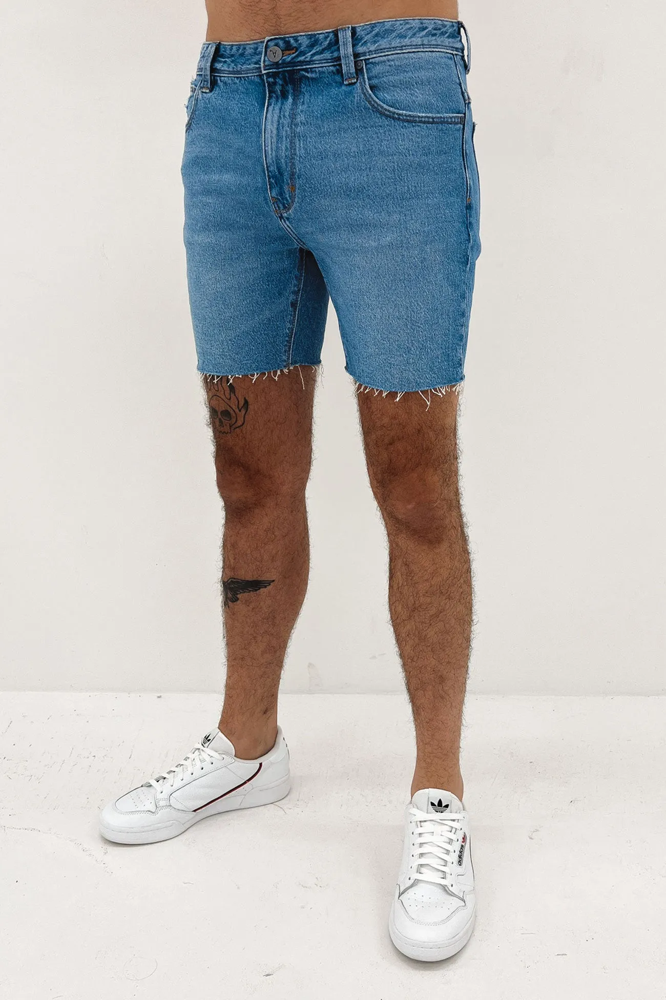 A Cropped Slim Short Paradise Blues