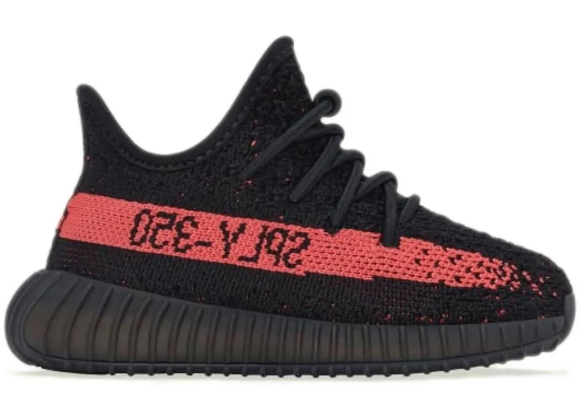 adidas Yeezy Boost 350 V2 "Core Black Red" (Infants) HP6587