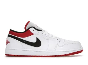 Air Jordan 1 Low White University Red Black