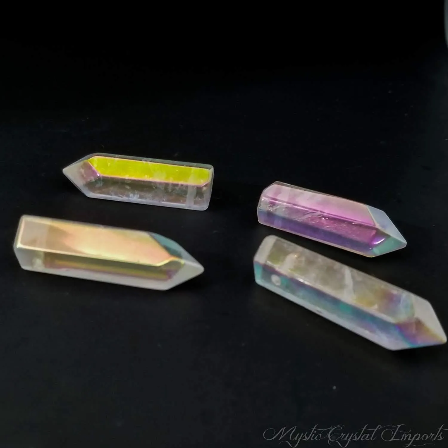 Angel Aura Quartz Crystal Point(s) - Polished