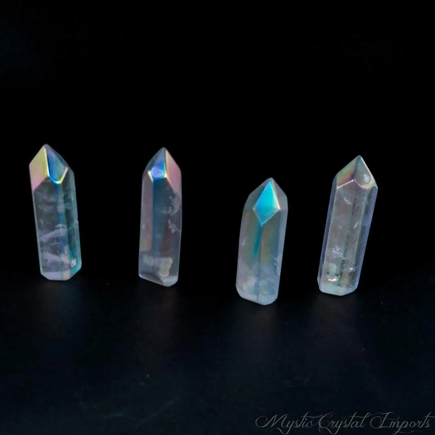 Angel Aura Quartz Crystal Point(s) - Polished