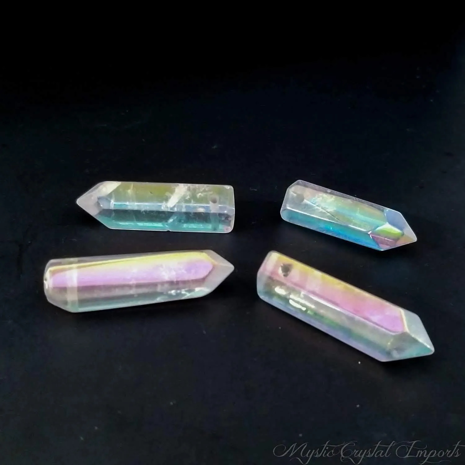 Angel Aura Quartz Crystal Point(s) - Polished