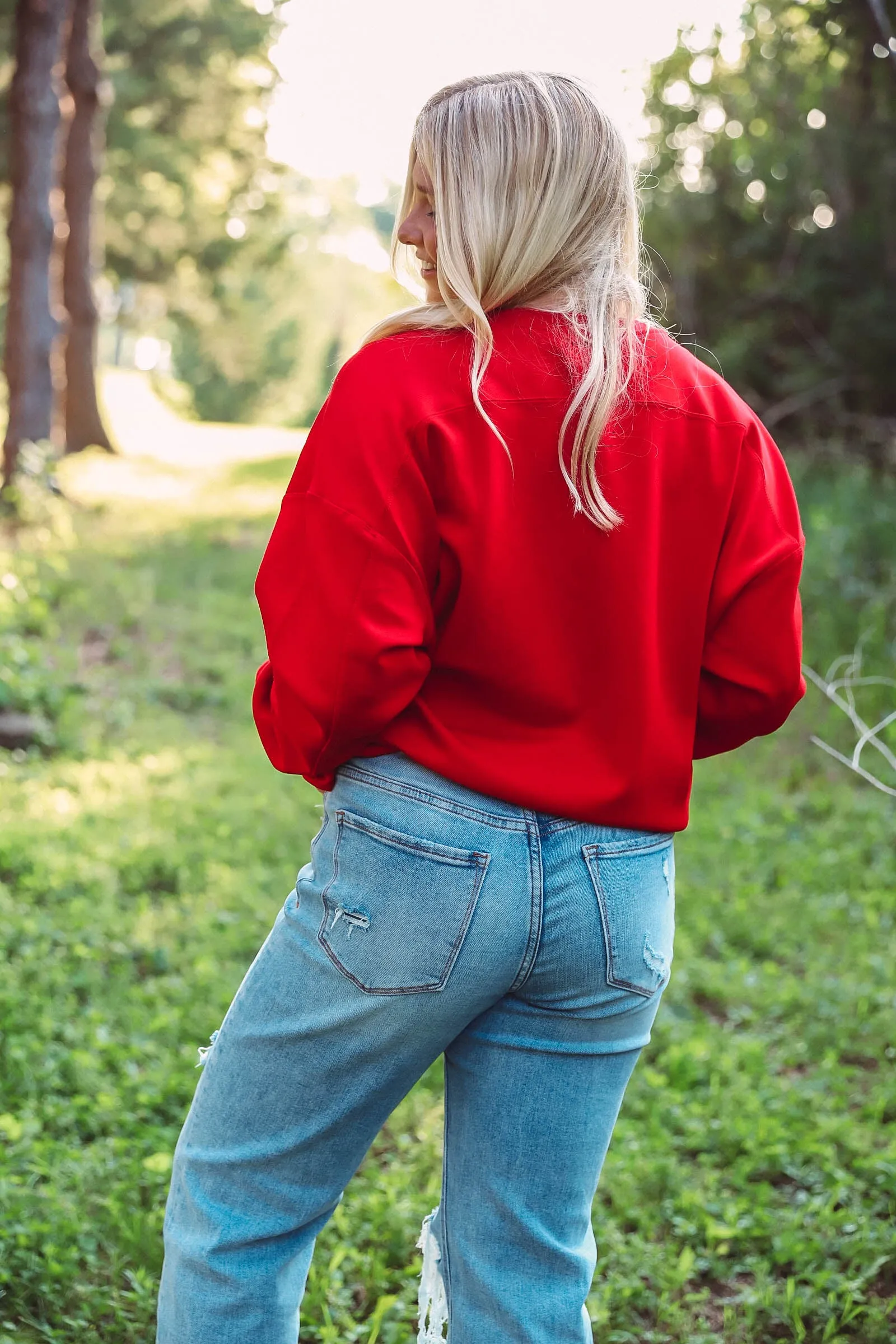 Ashton Crewneck-Red