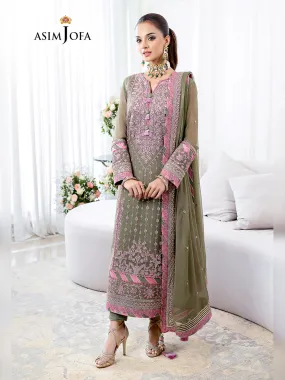 Asim Jofa "Jhil Mil" Chiffon Ready-to-Wear Suit (AJJM-25)