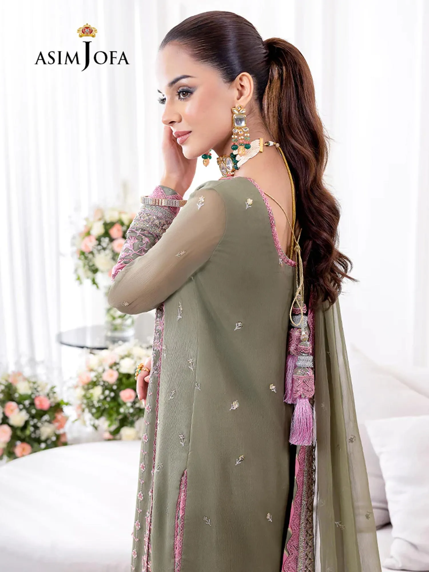 Asim Jofa "Jhil Mil" Chiffon Ready-to-Wear Suit (AJJM-25)