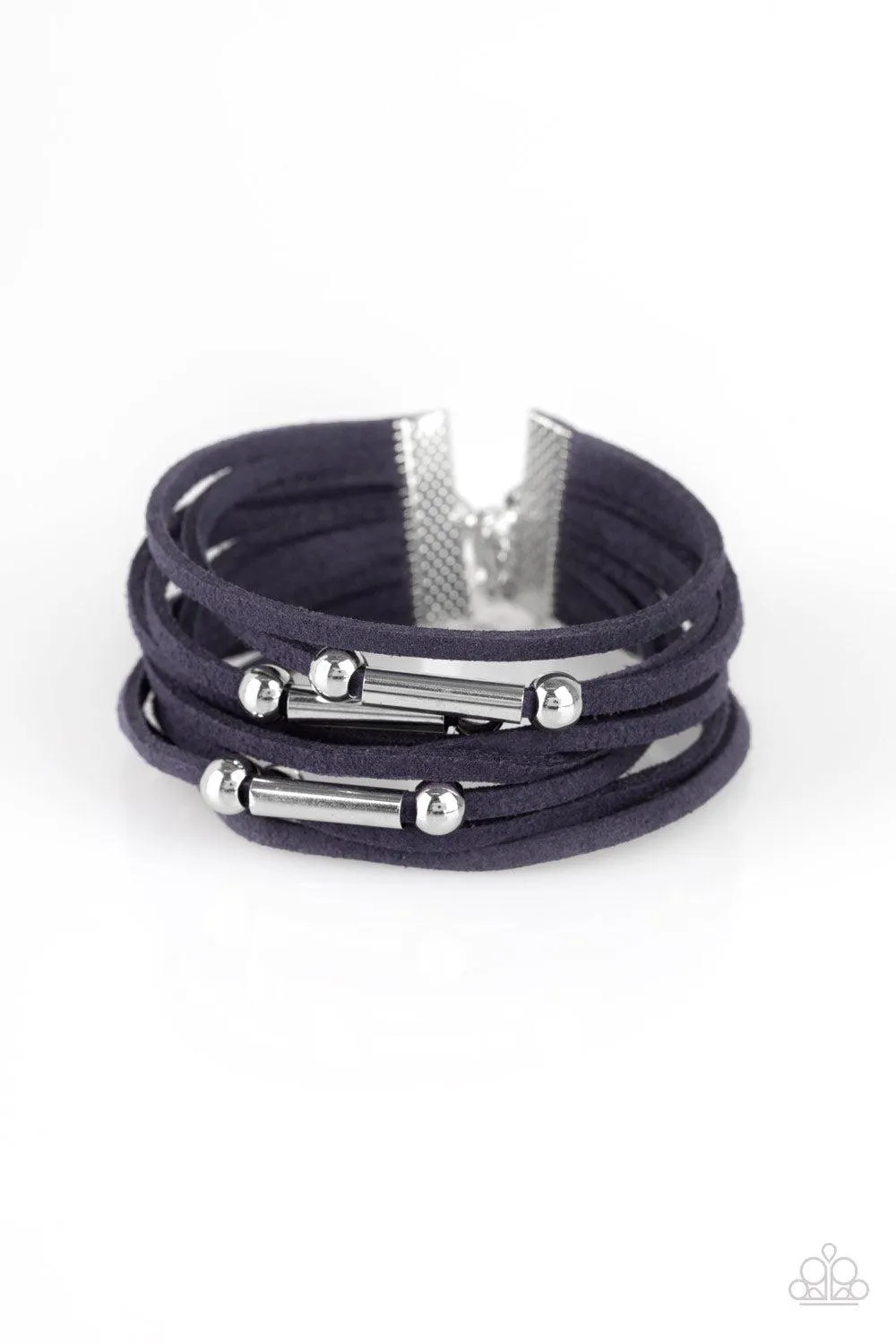 Back to Backpacker Blue Bracelet - Paparazzi Accessories