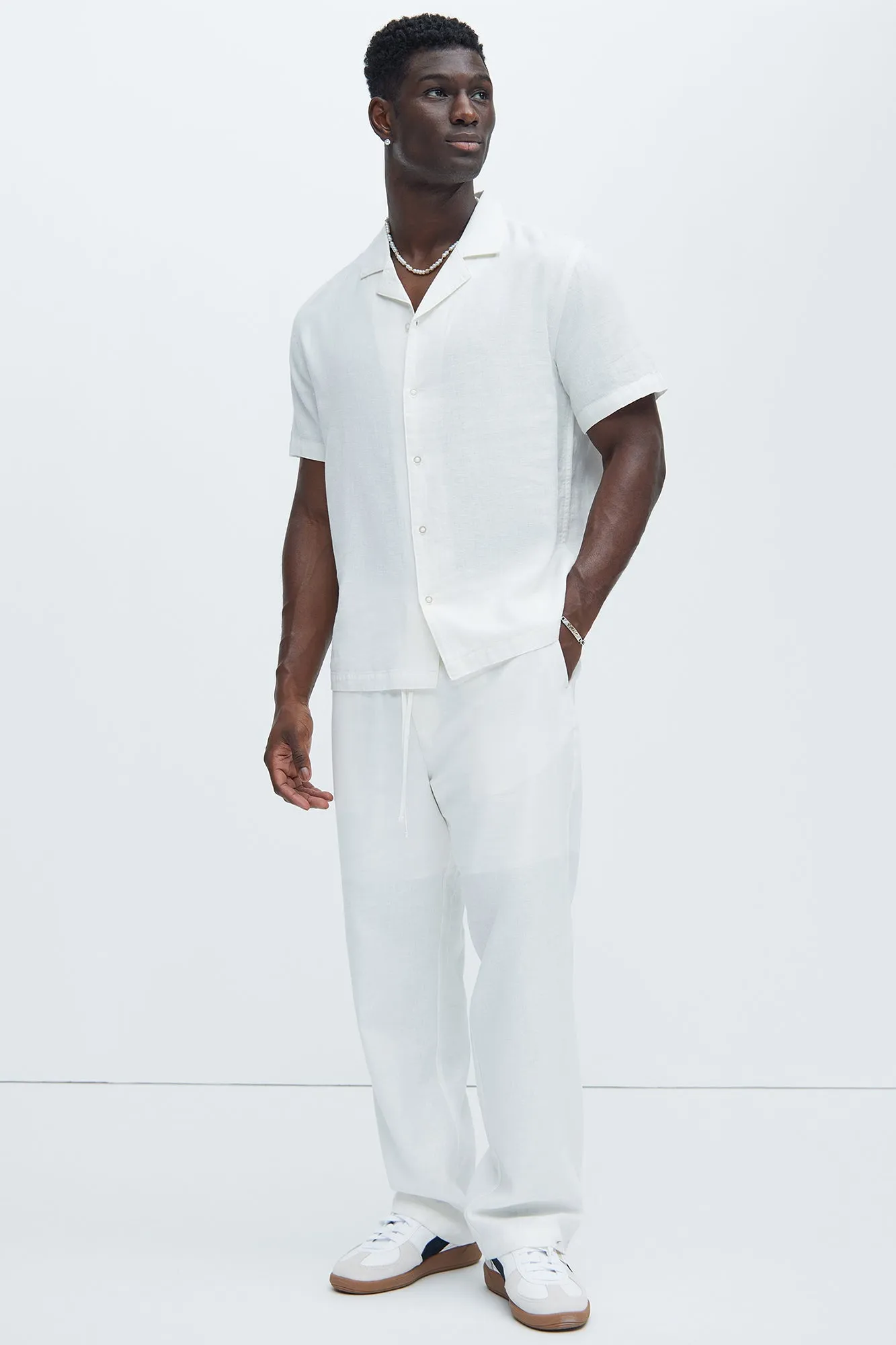 Bahamas Linen Shirt - White