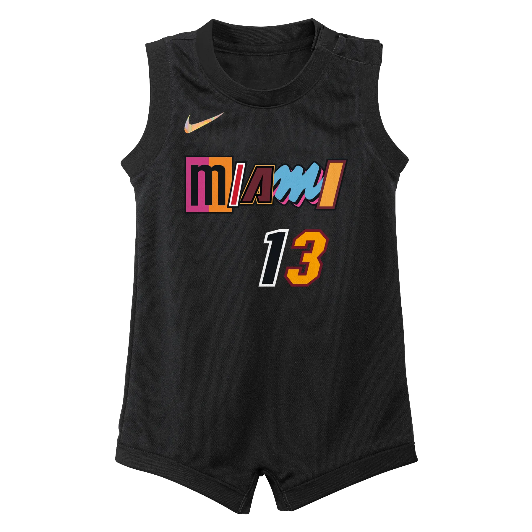 Bam Adebayo Nike Miami HEAT Mashup Onesie Jersey