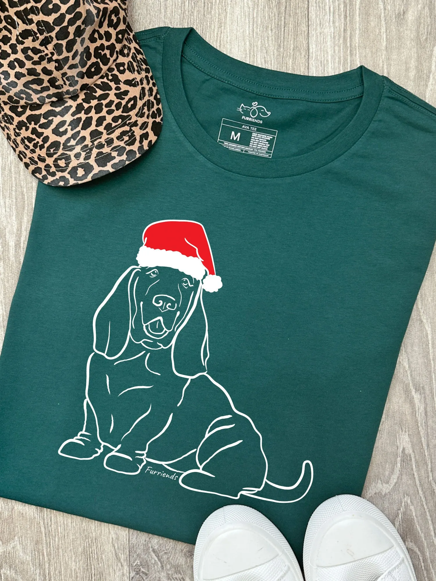 Basset Hound Christmas Edition Ava Women's Regular Fit Tee