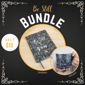 Be Still Journal   15oz Mug Bundle  - $10