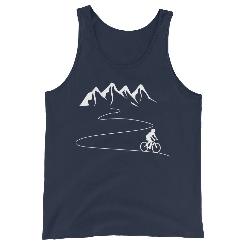 Berge - Kurve Linie - Radfahren -   - Men’s Staple Tank Top | Bella   Canvas 3480