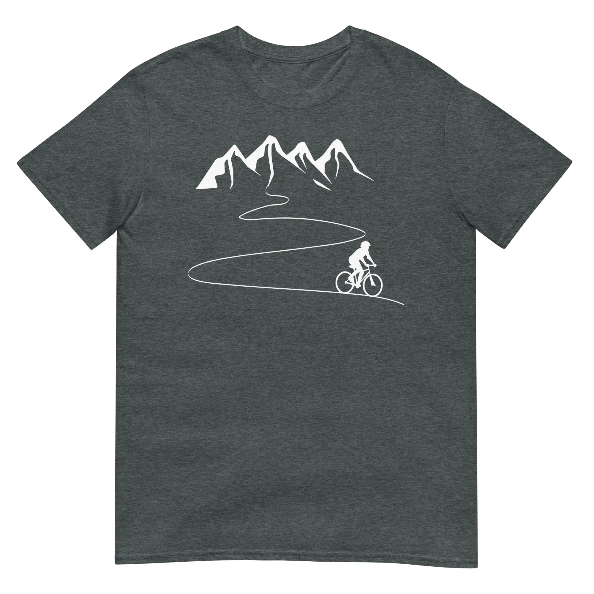 Berge - Kurve Linie - Radfahren -   - Unisex Basic Softstyle T-Shirt | Gildan 64000