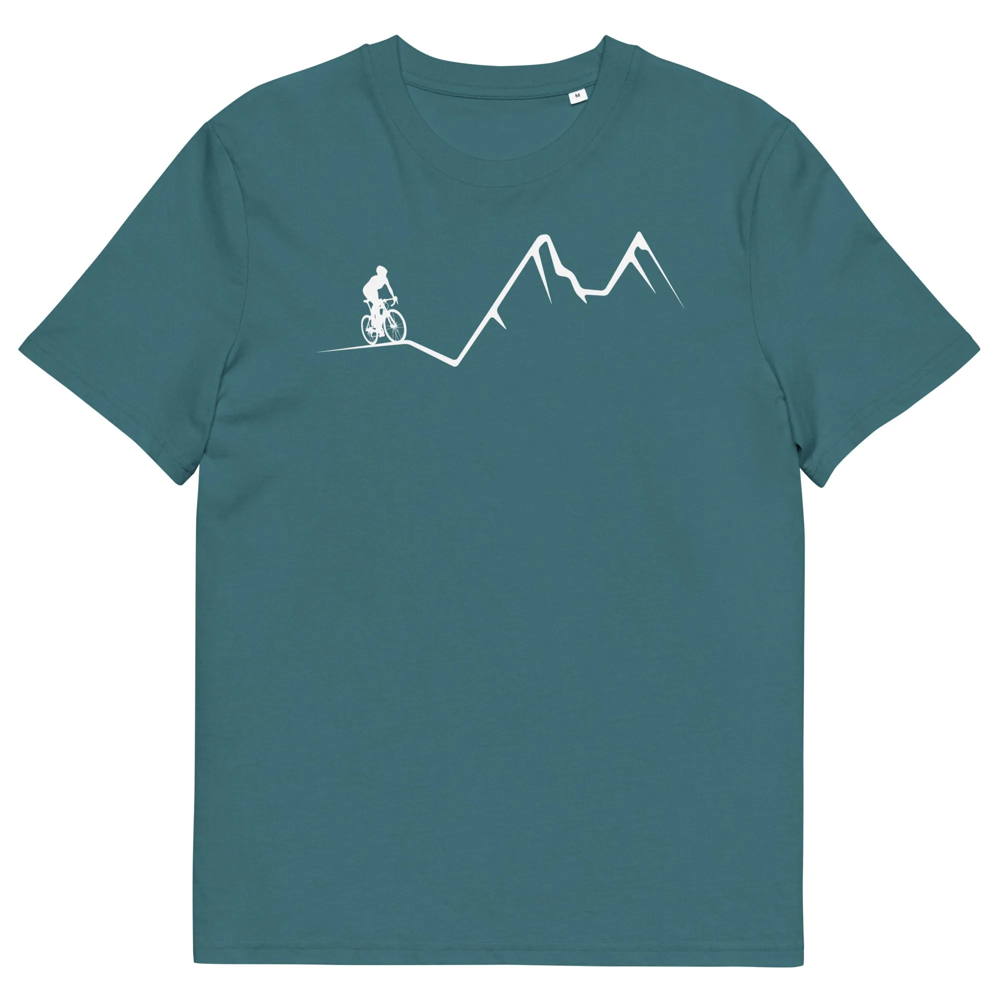 Berge - Radfahren - (F) (12) - Unisex Organic Cotton T-Shirt | Stanley/Stella STTU755