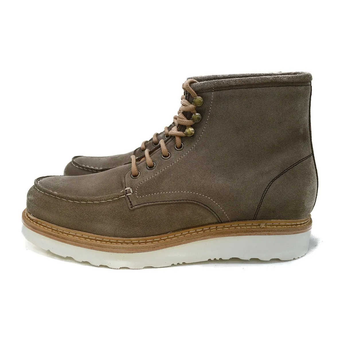 Berwick 1707 Apron Boot(538) - Grey / Tan Repello Suede