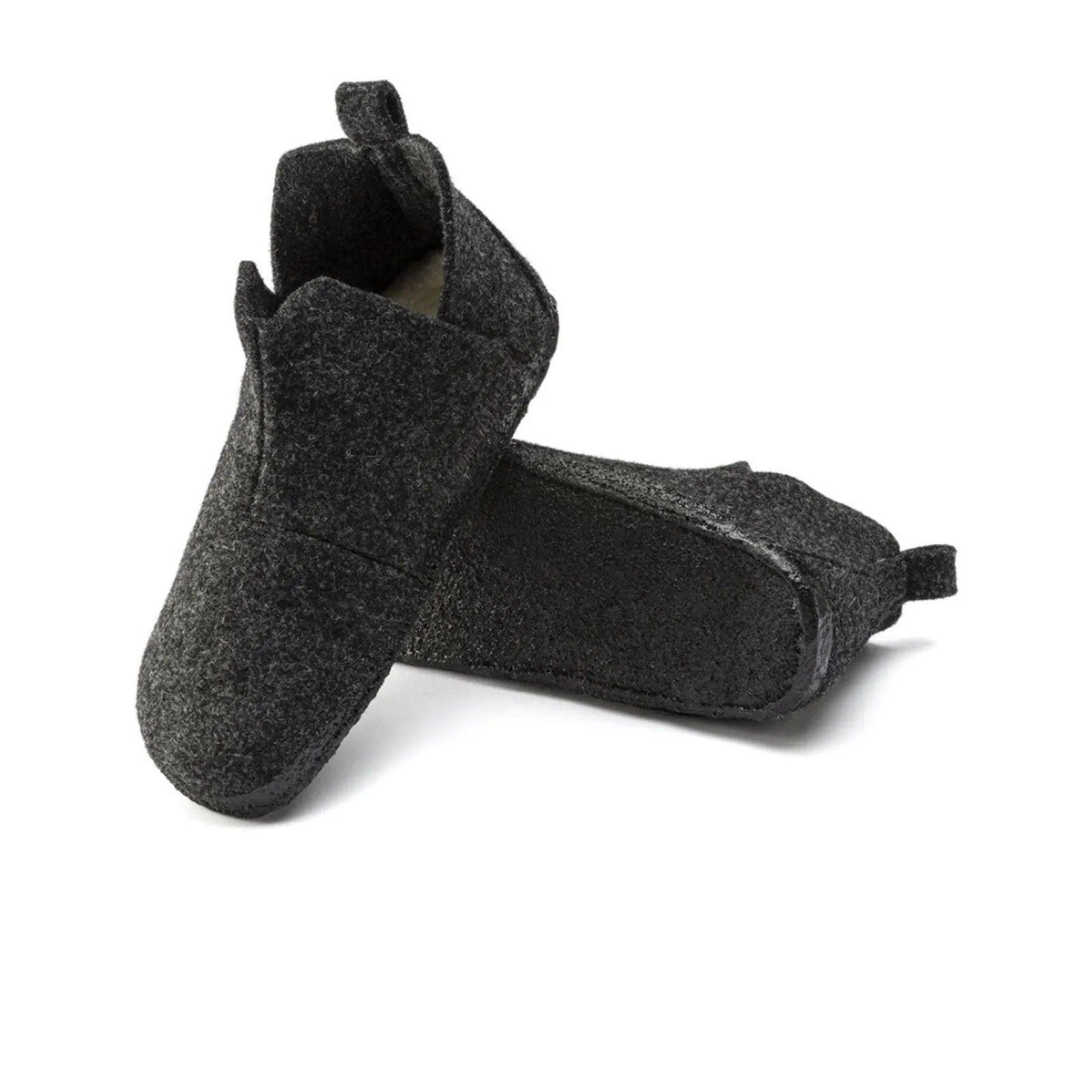 Birkenstock Andermatt Slipper (Men) - Anthracite Wool/Natural Shearling