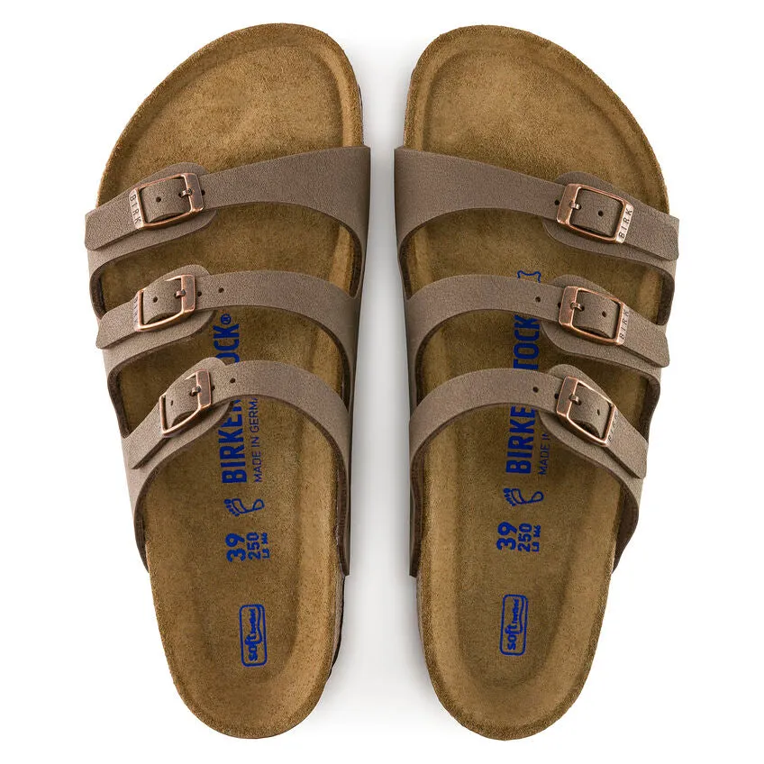 Birkenstock Women's Florida Soft Footbed Birkibuc (Mocha)