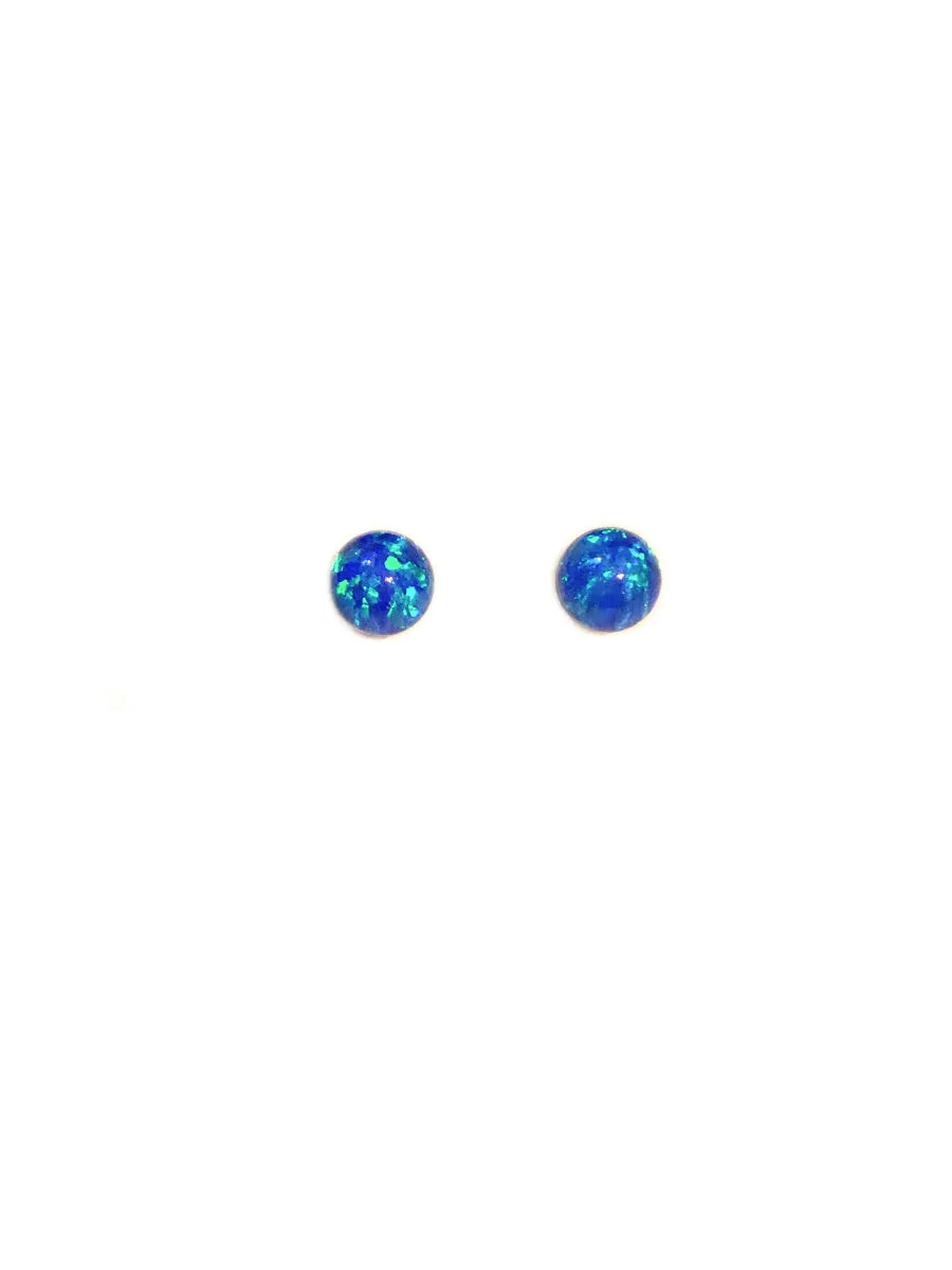 Blue Opal Sphere Posts