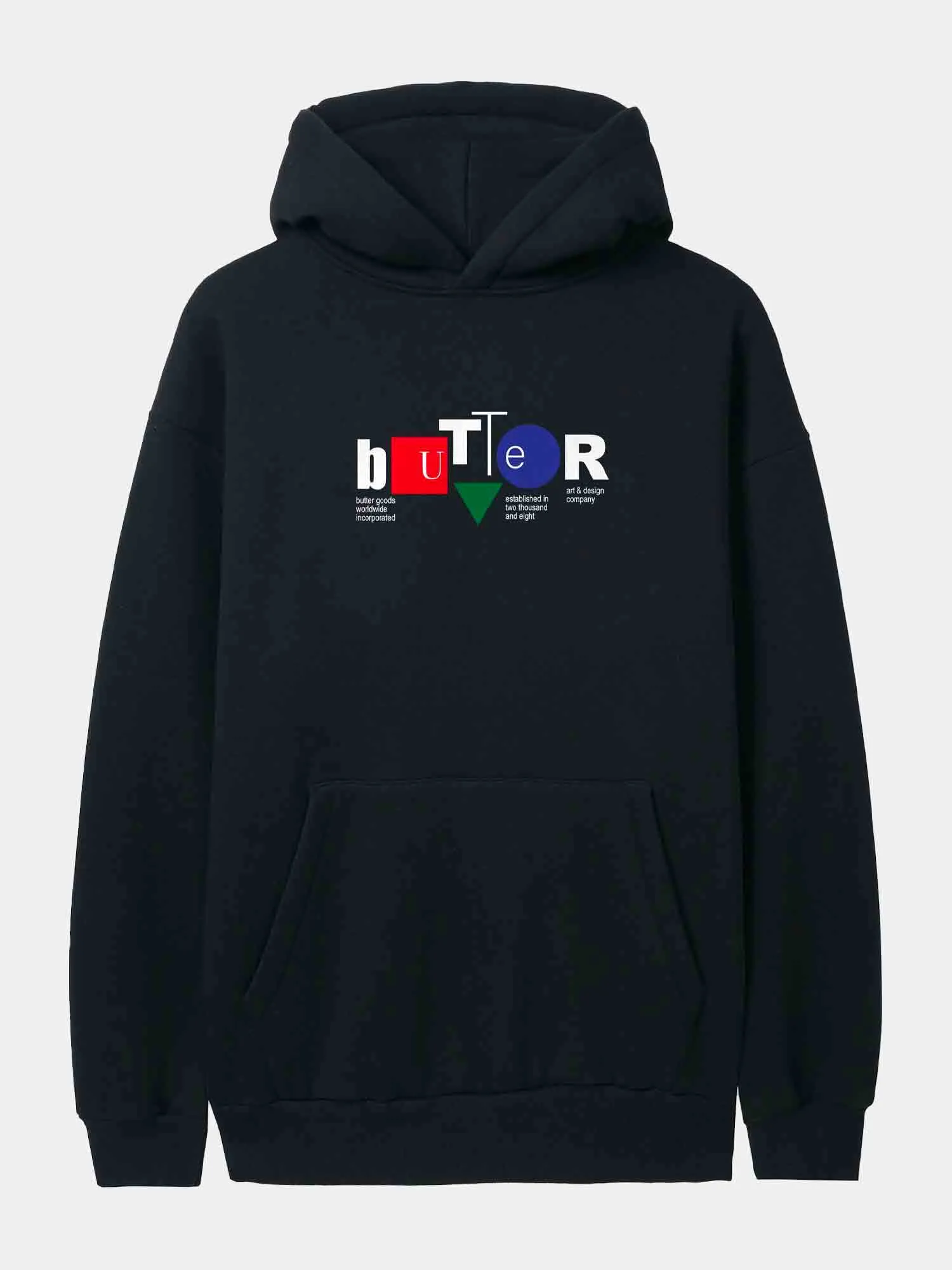 Butter Goods Design Co Pullover Hood - Black