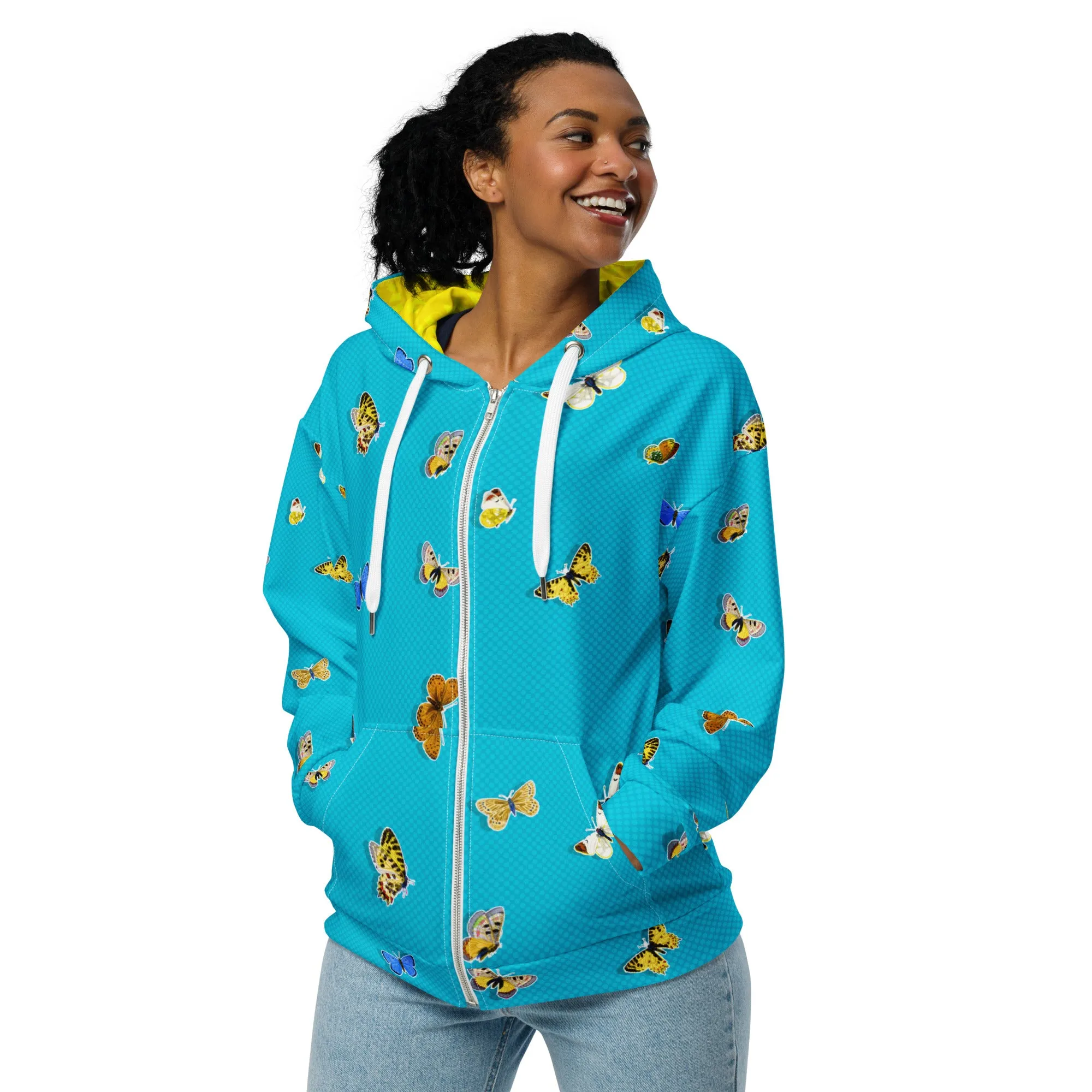 Butterfly Medley Unisex zip hoodie