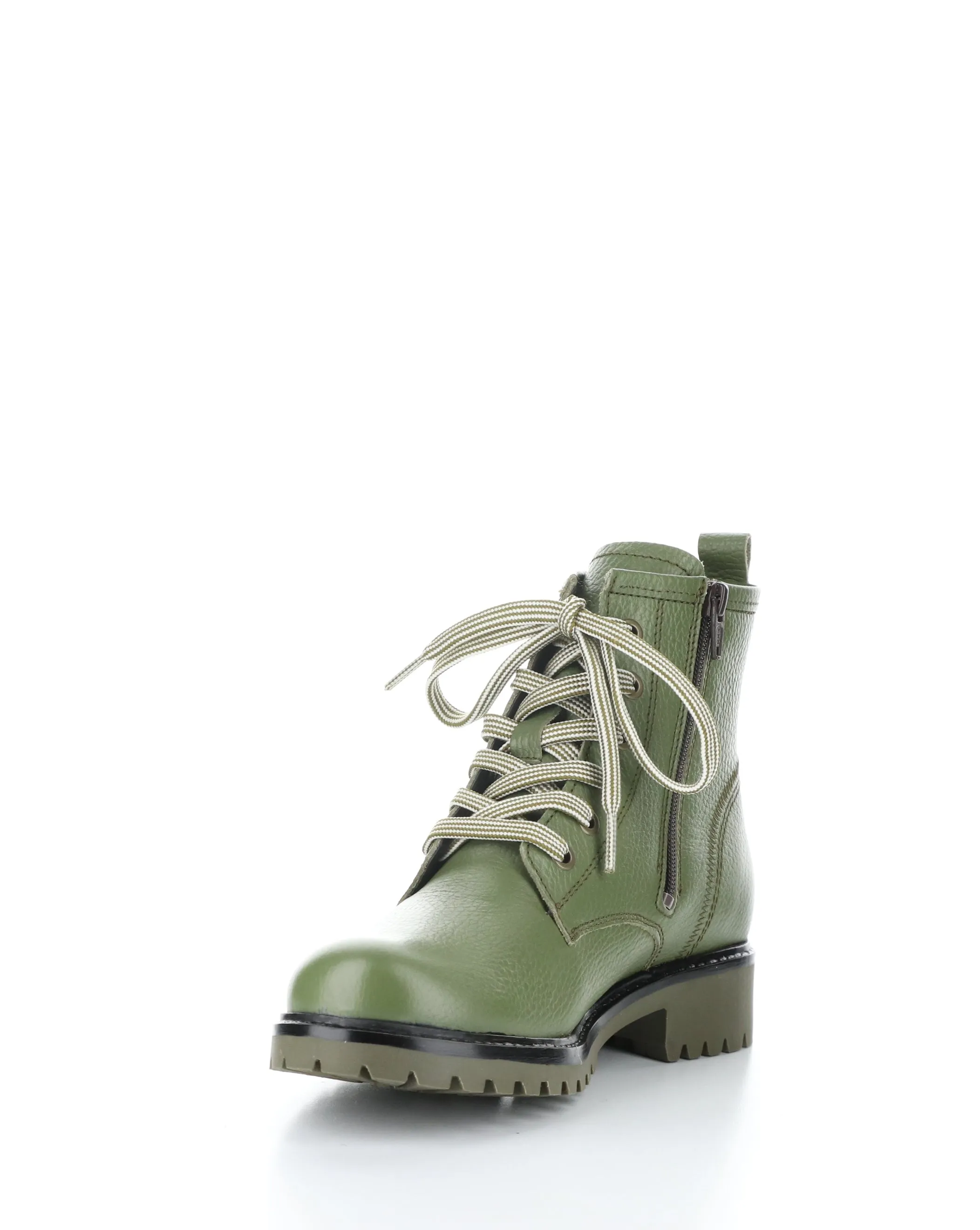 CARINAS OLIVE Round Toe Boots