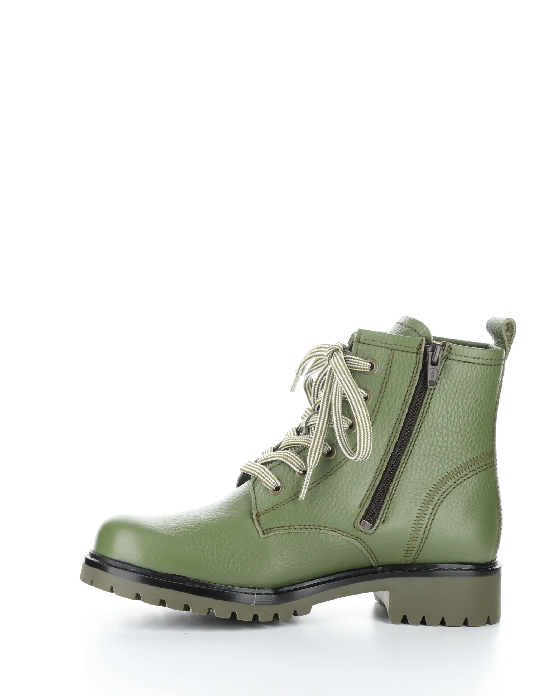 CARINAS OLIVE Round Toe Boots