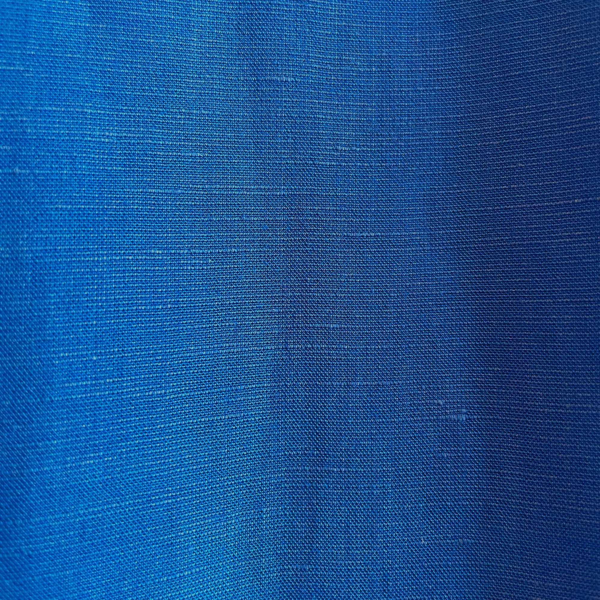 Cerulean Rayon Linen Blend - Designer Deadstock