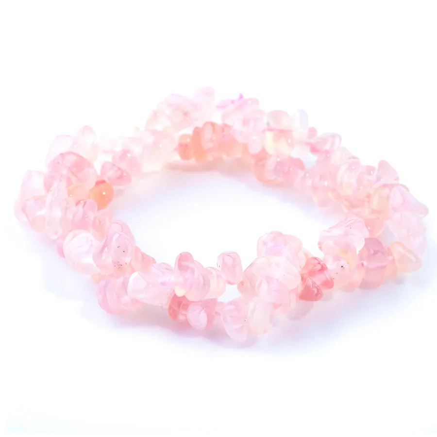 Chalcedony Pink 6-14mm Chips - 15-16 inch