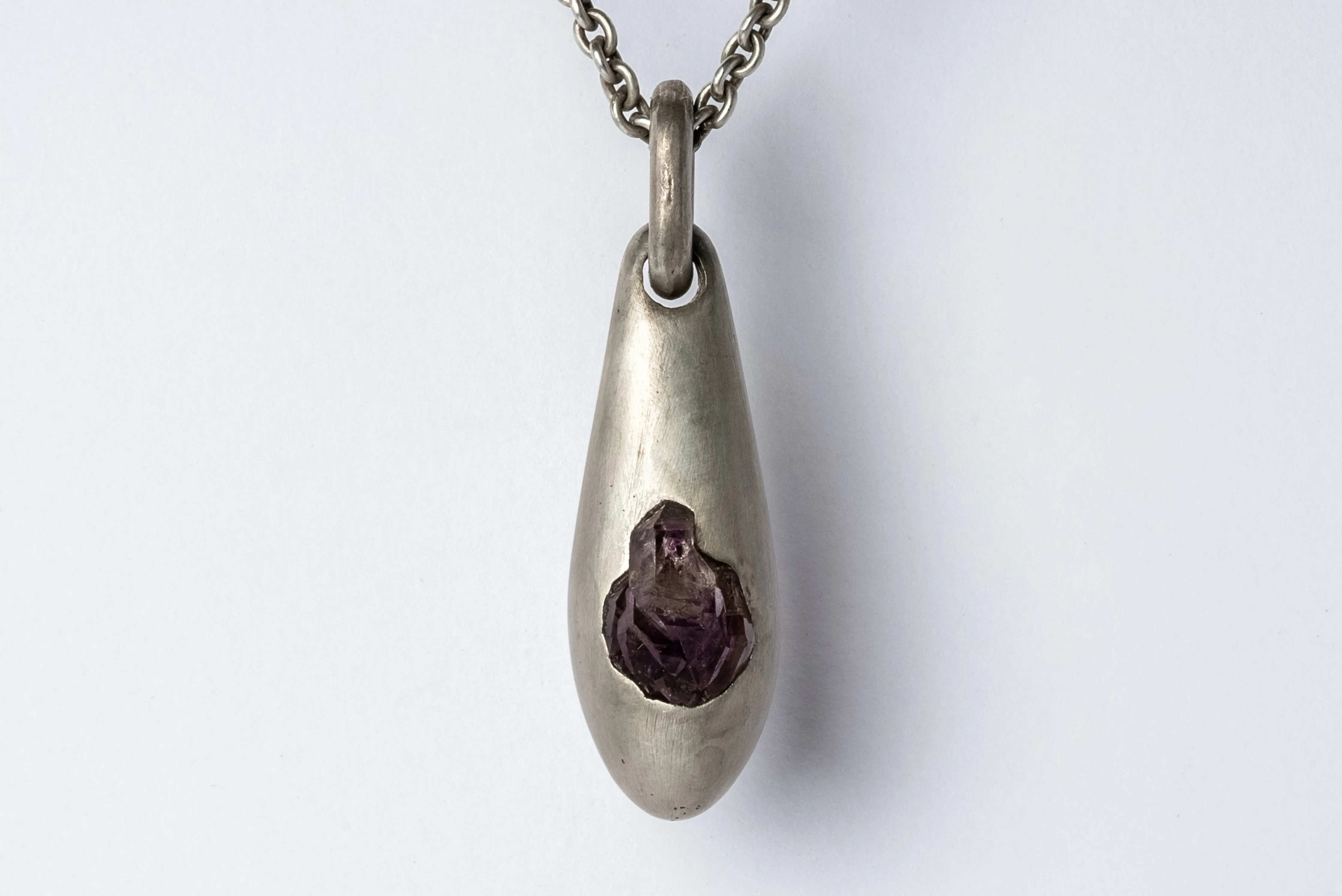 Chrysalis Necklace (Cremaster Emergence, Amethyst, DA AME)