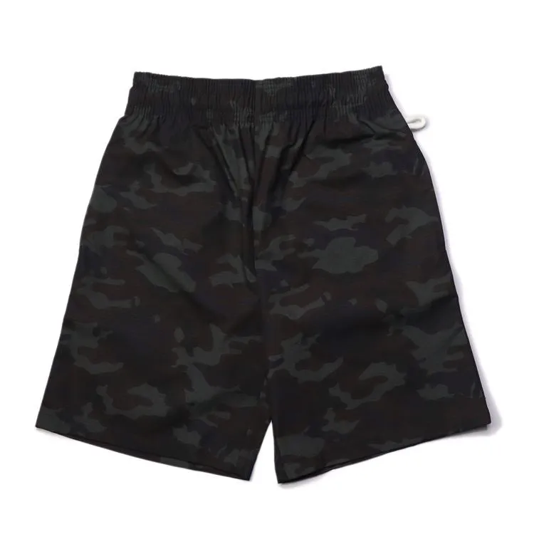 Cookman Chef Short Pants - Ripstop : Woodland Camo Black