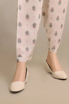 Cotton Jacquard Pants