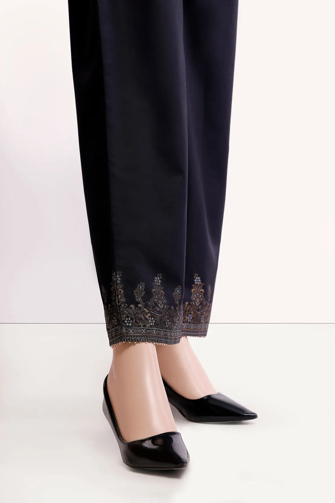 Cotton Jacquard Pants