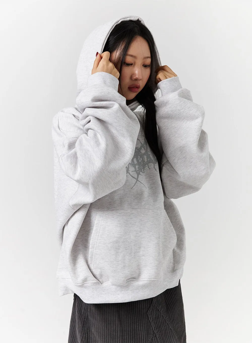 Cozy Graphic Oversized Hoodie CD328