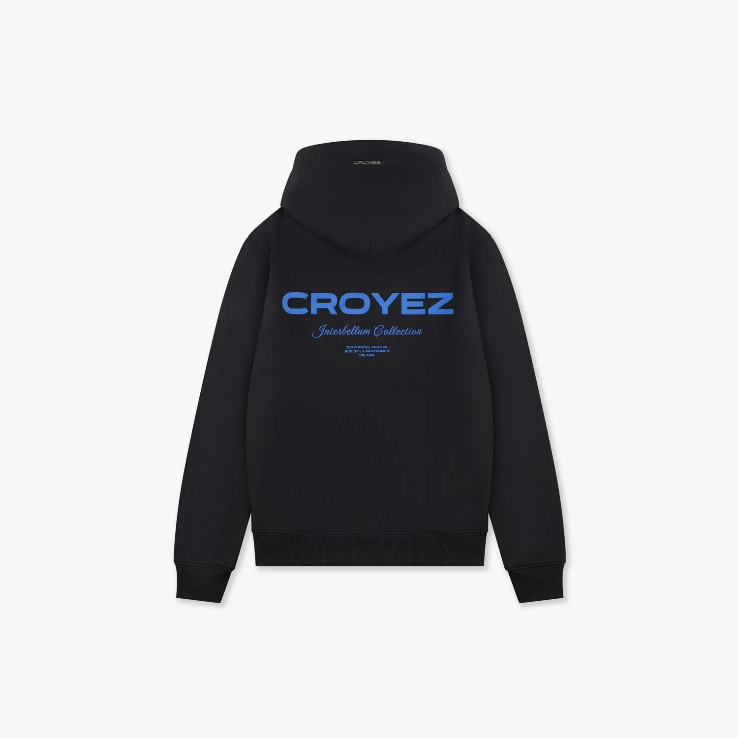 CROYEZ COLLECTION HOODIE - BLACK/COBALT