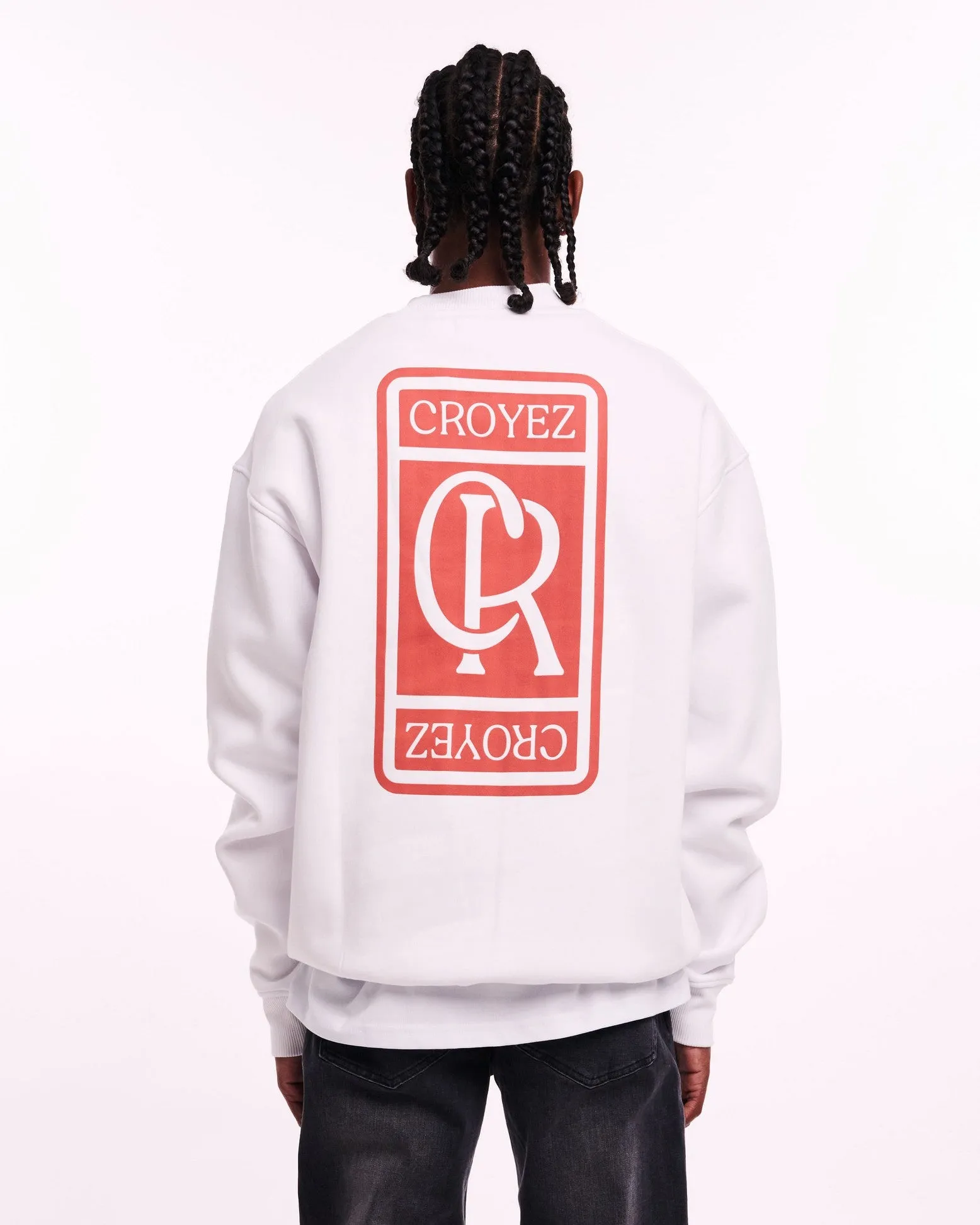 CROYEZ INITIAL SWEATER - WHITE/CLAY