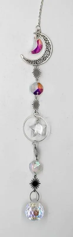 Crystal Suncatcher with Silver Accents