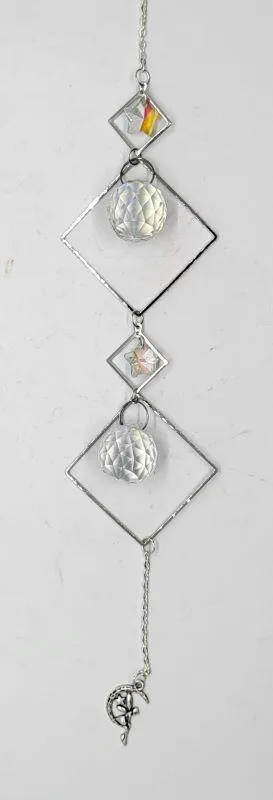 Crystal Suncatcher with Silver Accents