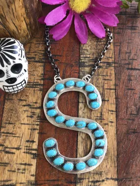 Custom Letter S Necklace