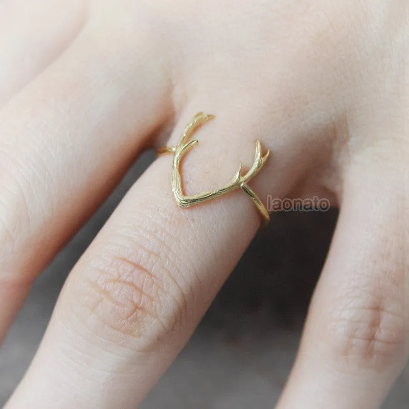 Deer Antler Ring