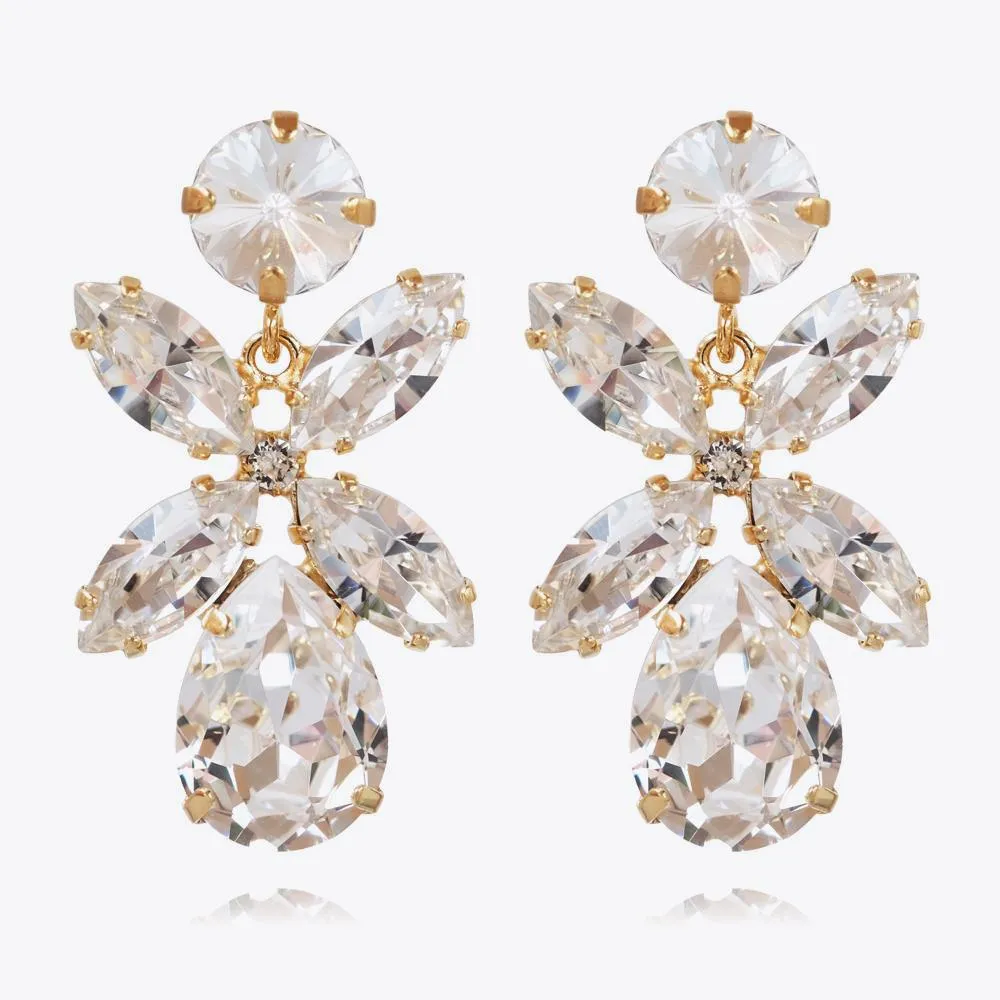 Dione Earrings / Crystal