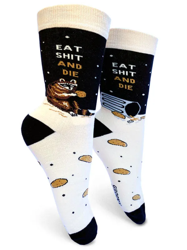 Eat Shit and Die Womens Crew Socks