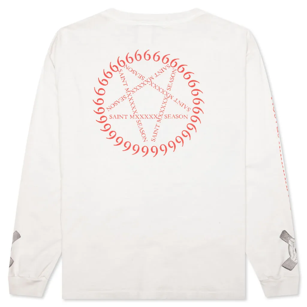 Eyeball L/S Tee - White