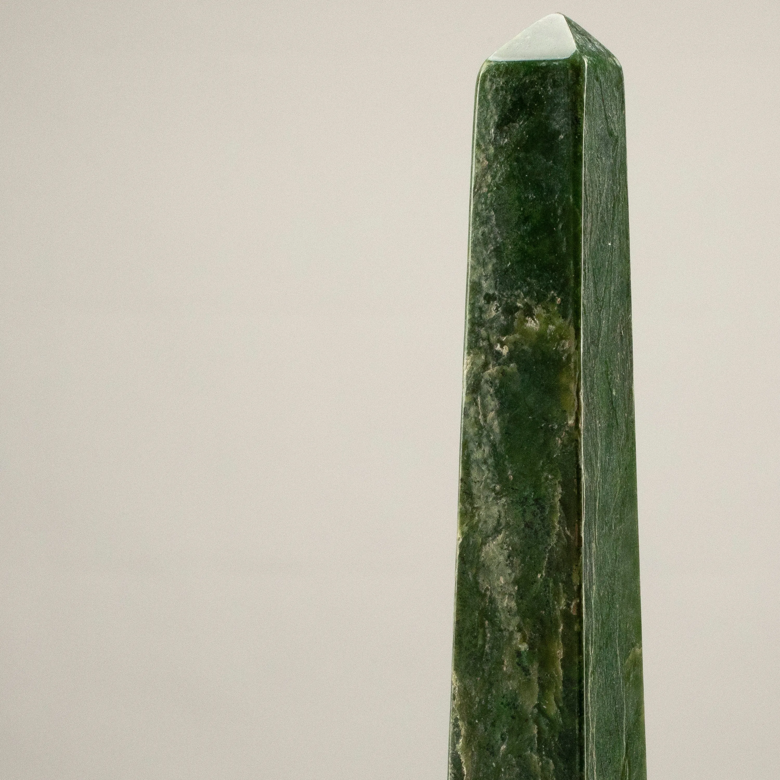 Freeform Nephrite Jade Obelisk from Afghanistan - 16.5 / 6 lbs