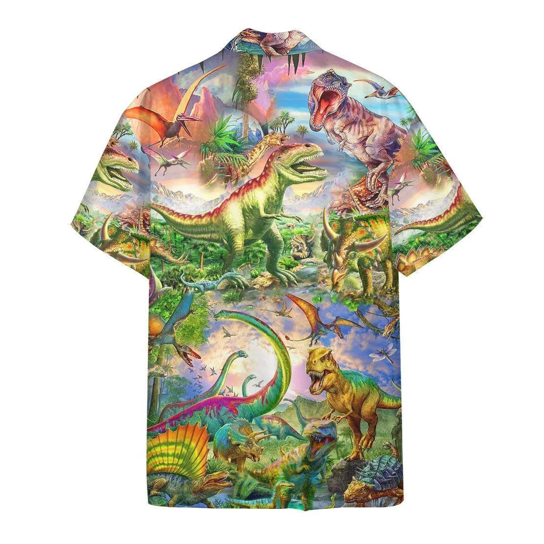 Gearhuman 3D Dinosaur Hawaii Shirt