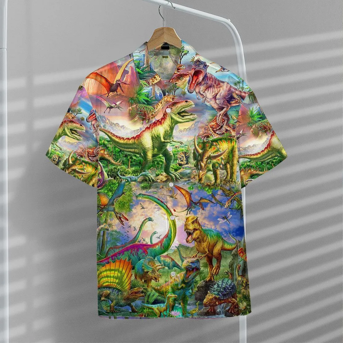 Gearhuman 3D Dinosaur Hawaii Shirt