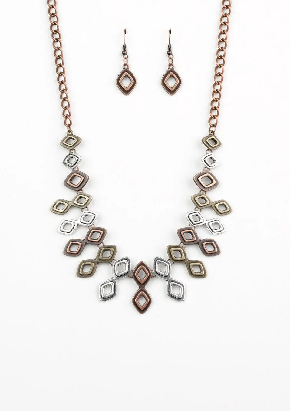 Geocentric Multi Necklace Set