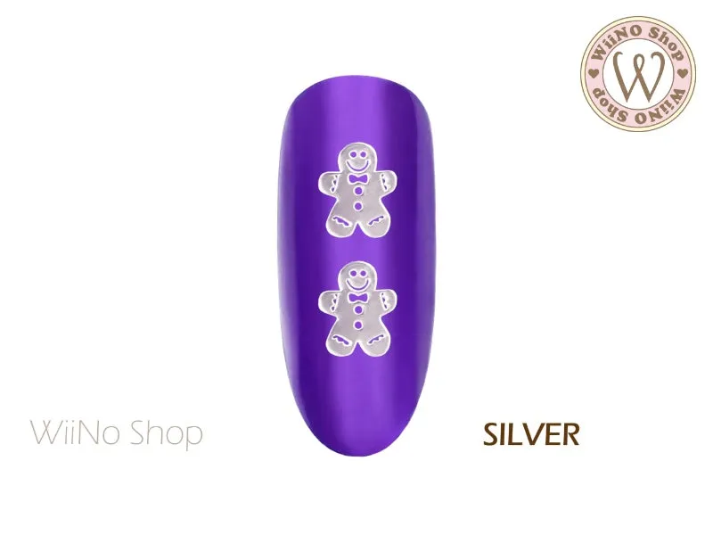 Gingerbread Man Ultra Thin Nail Art Metal Decoration- 25 pcs (GM02)