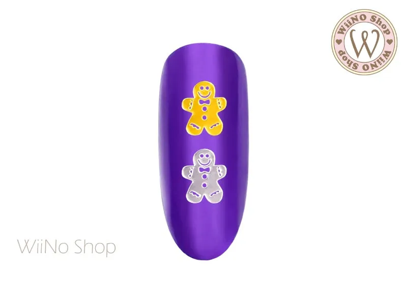 Gingerbread Man Ultra Thin Nail Art Metal Decoration- 25 pcs (GM02)