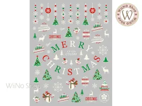 Glow in the Dark Christmas Adhesive Nail Art Sticker - 1 pc (CY-019)